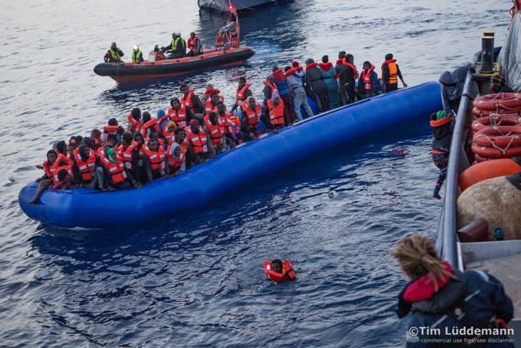 Photo d'opération de secours en mer